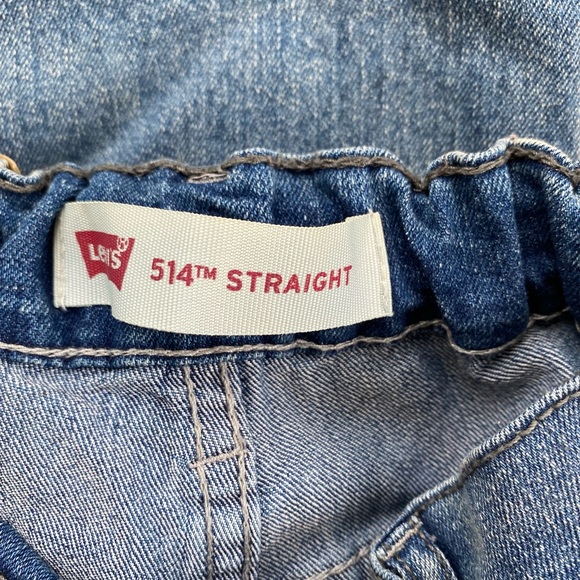 Boys Levis 514 Straight Jeans Sz 10(25x25) Adjustable Waist - Picture 3 of 6